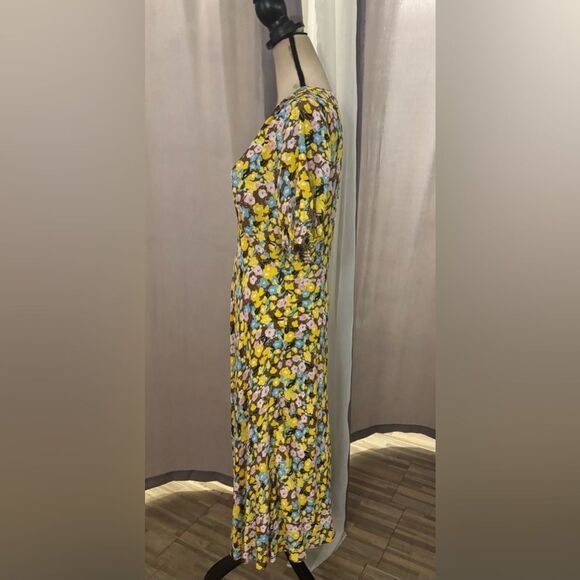 Diane Von Furstenberg 100% viscose floral print dress, US8 - Picture 2 of 9